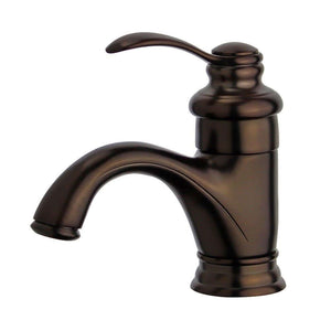 Barcelona Single Handle Bathroom Vanity Faucet in Oil Rubbed Bronze - 10118A1-ORB-W