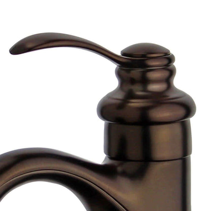 Barcelona Single Handle Bathroom Vanity Faucet in Oil Rubbed Bronze - 10118A1-ORB-W