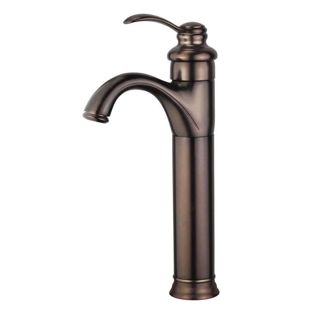 Madrid Single Handle Bathroom Vanity Faucet in Oil Rubbed Bronze - 10118A2-ORB-W