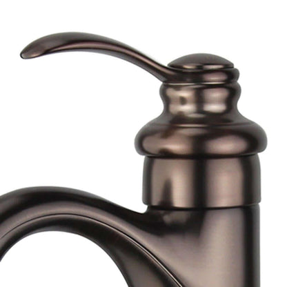 Madrid Single Handle Bathroom Vanity Faucet in Oil Rubbed Bronze - 10118A2-ORB-W