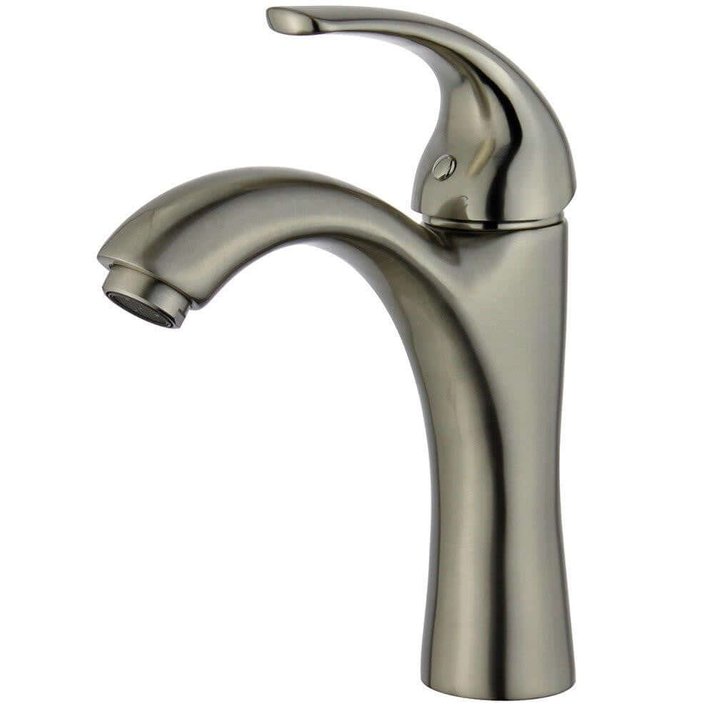 Seville Single Handle Bathroom Vanity Faucet in Brushed Nickel - 10165B1-BN-WO