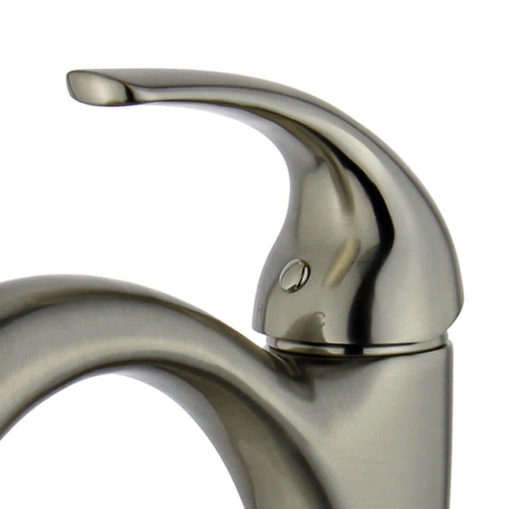 Seville Single Handle Bathroom Vanity Faucet in Brushed Nickel - 10165B1-BN-WO