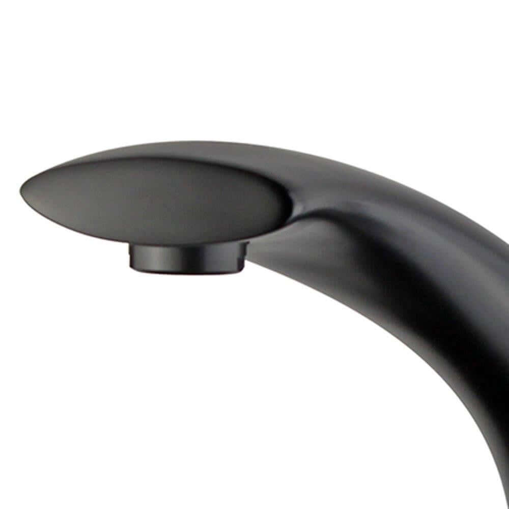 Bilbao Single Handle Bathroom Vanity Faucet in Black - 10165T2-NB-WO