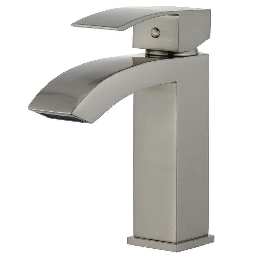 Cordoba Single Handle Bathroom Vanity Faucet in Brushed Nickel - 10166-BN-WO