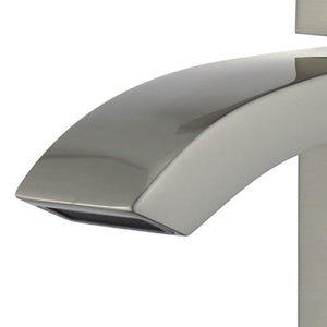 Cordoba Single Handle Bathroom Vanity Faucet in Brushed Nickel - 10166-BN-WO