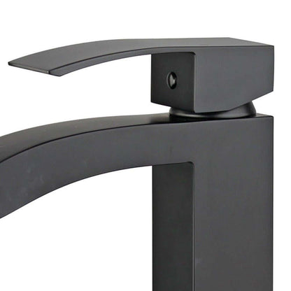 Cordoba Single Handle Bathroom Vanity Faucet in Black - 10166-NB-WO