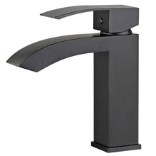 Load image into Gallery viewer, Cordoba Single Handle Bathroom Vanity Faucet in Black - 10166-NB-W