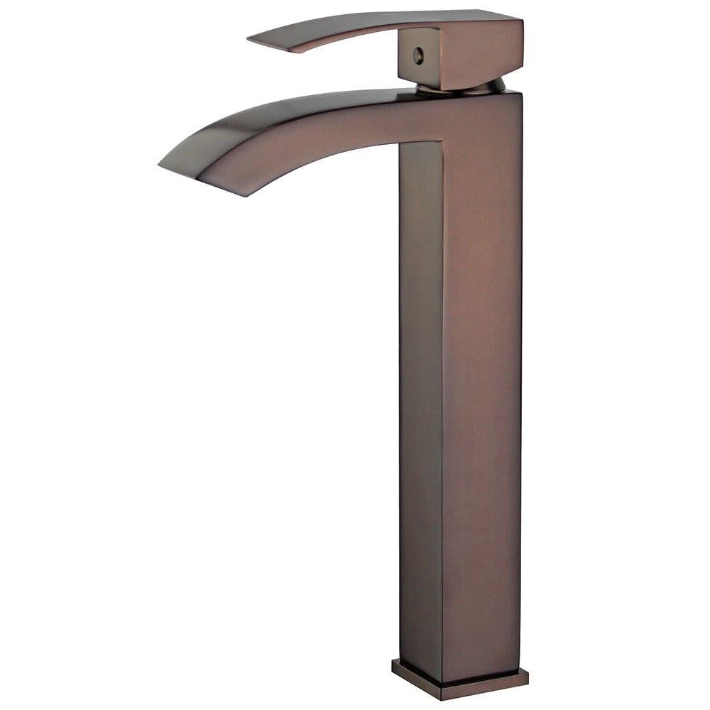 Palma Single Handle Bathroom Vanity Faucet in Oil Rubbed Bronze - 10166A1-ORB-W