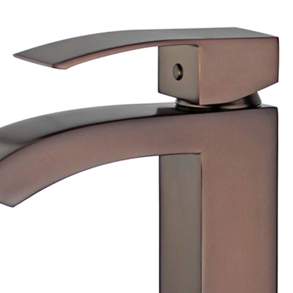 Palma Single Handle Bathroom Vanity Faucet in Oil Rubbed Bronze - 10166A1-ORB-W