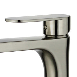 Donostia Single Handle Bathroom Vanity Faucet in Brushed Nickel - 10167N1-BN-W