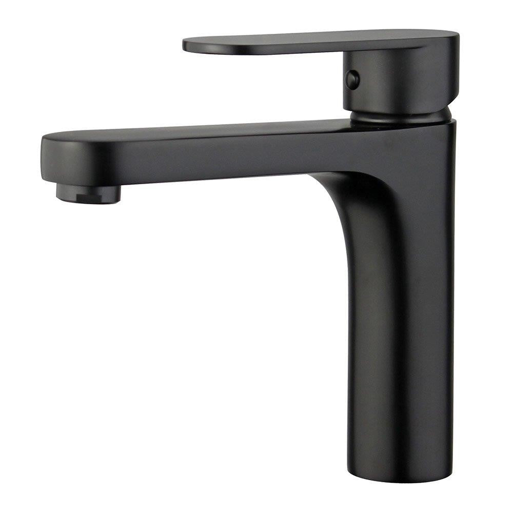 Donostia Single Handle Bathroom Vanity Faucet in Black - 10167N1-NB-W