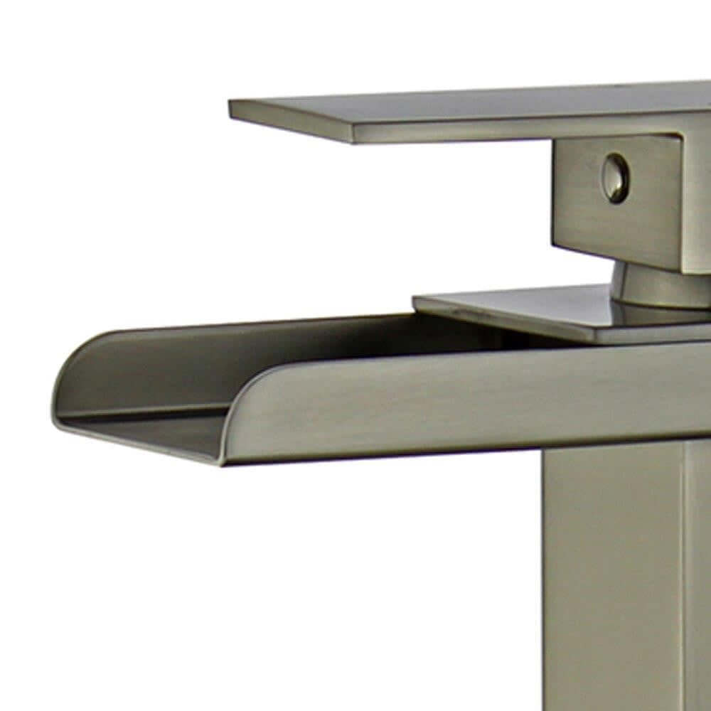 Oviedo Single Handle Bathroom Vanity Faucet in Brushed Nickel - 10167N5-BN-WO