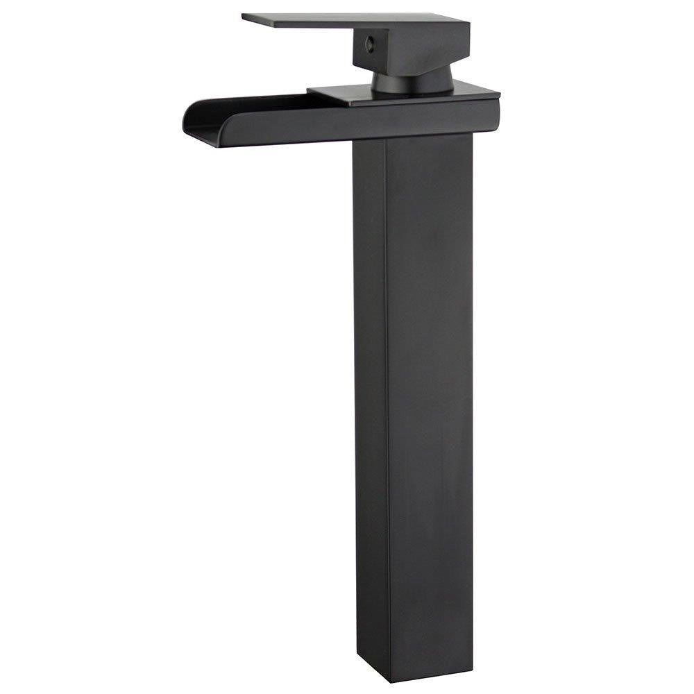 Oviedo Single Handle Bathroom Vanity Faucet in Black - 10167N5-NB-WO