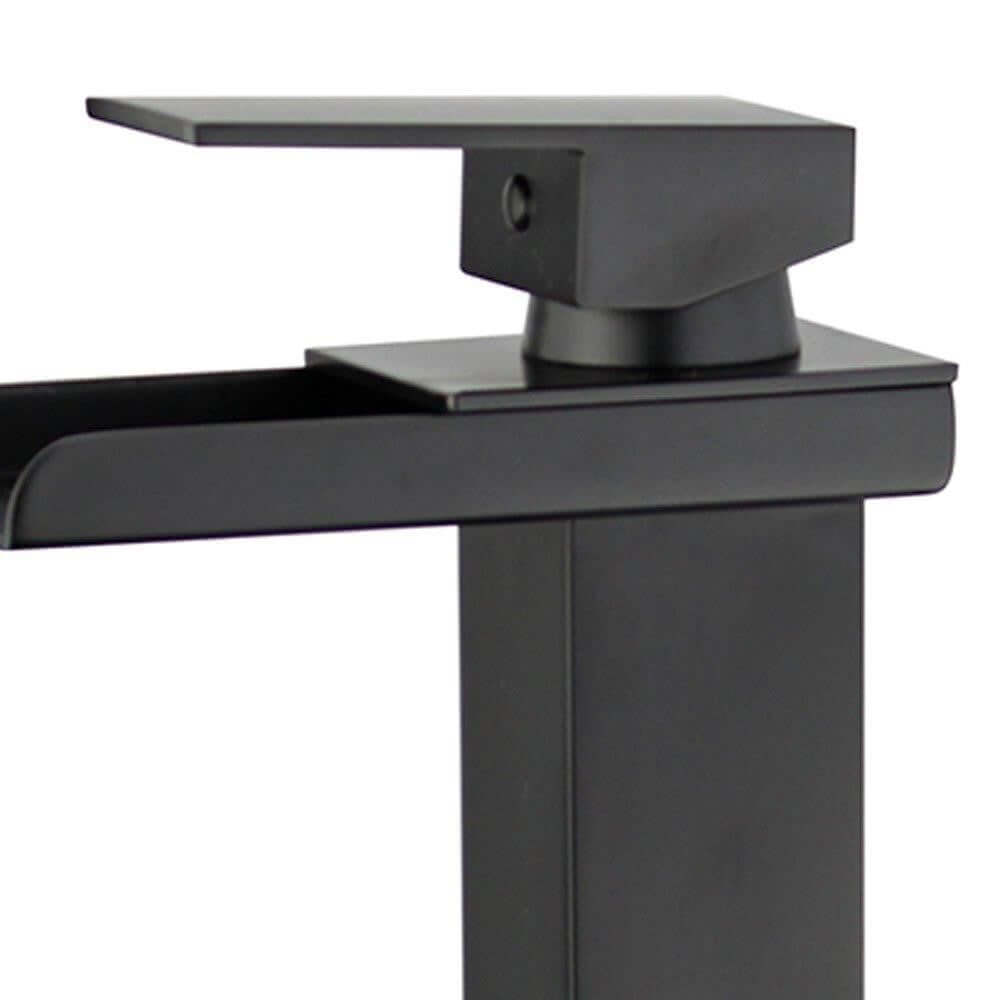 Oviedo Single Handle Bathroom Vanity Faucet in Black - 10167N5-NB-WO