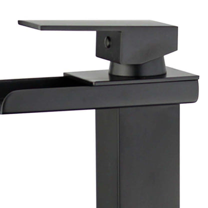 Oviedo Single Handle Bathroom Vanity Faucet in Black - 10167N5-NB-WO