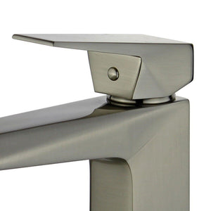 Valencia Single Handle Bathroom Vanity Faucet in Brushed Nickel - 10167P1-BN-WO