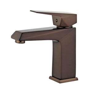 Valencia Single Handle Bathroom Vanity Faucet in Oil Rubbed Bronze - 10167P1-ORB-W