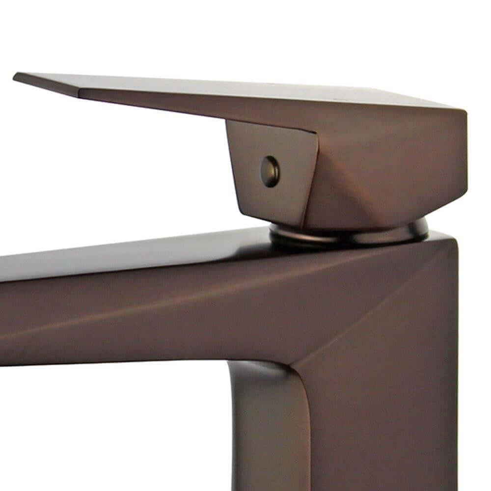 Valencia Single Handle Bathroom Vanity Faucet in Oil Rubbed Bronze - 10167P1-ORB-W