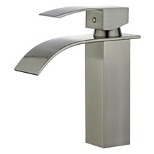 Load image into Gallery viewer, Santiago Single Handle Bathroom Vanity Faucet in Brushed Nickel - 10167P4-BN-W