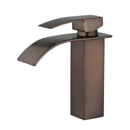 Santiago Single Handle Bathroom Vanity Faucet in Oil Rubbed Bronze - 10167P4-ORB-W