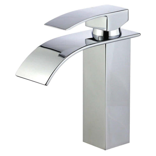 Santiago Single Handle Bathroom Vanity Faucet in Polished Chrome - 10167P4-PC-WO