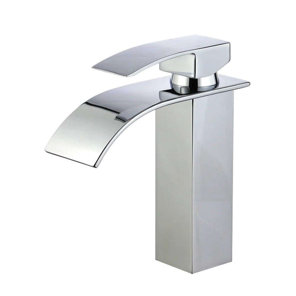 Santiago Single Handle Bathroom Vanity Faucet in Polished Chrome - 10167P4-PC-W