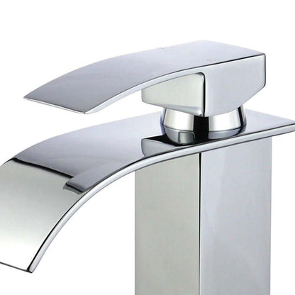 Santiago Single Handle Bathroom Vanity Faucet in Polished Chrome - 10167P4-PC-W
