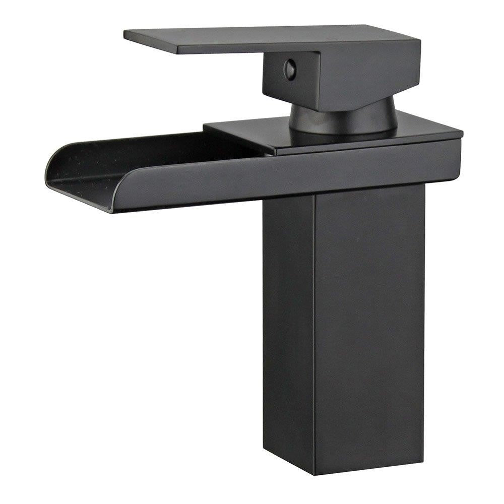 Pampalona Single Handle Bathroom Vanity Faucet in Black (DISCONTINUED) - 10167P5-NB-WO