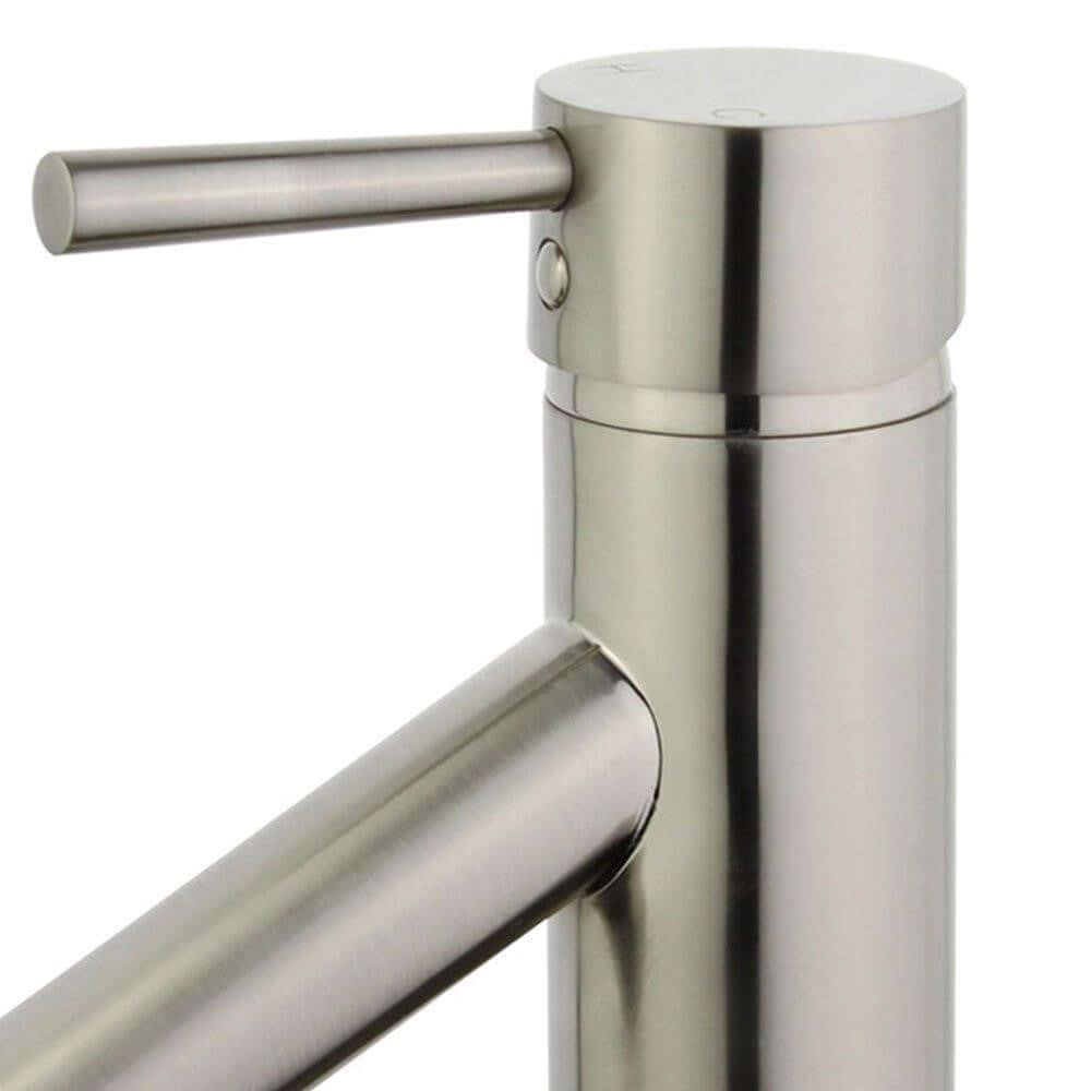 Malaga Single Handle Bathroom Vanity Faucet in Brushed Nickel - 10198-BN-WO