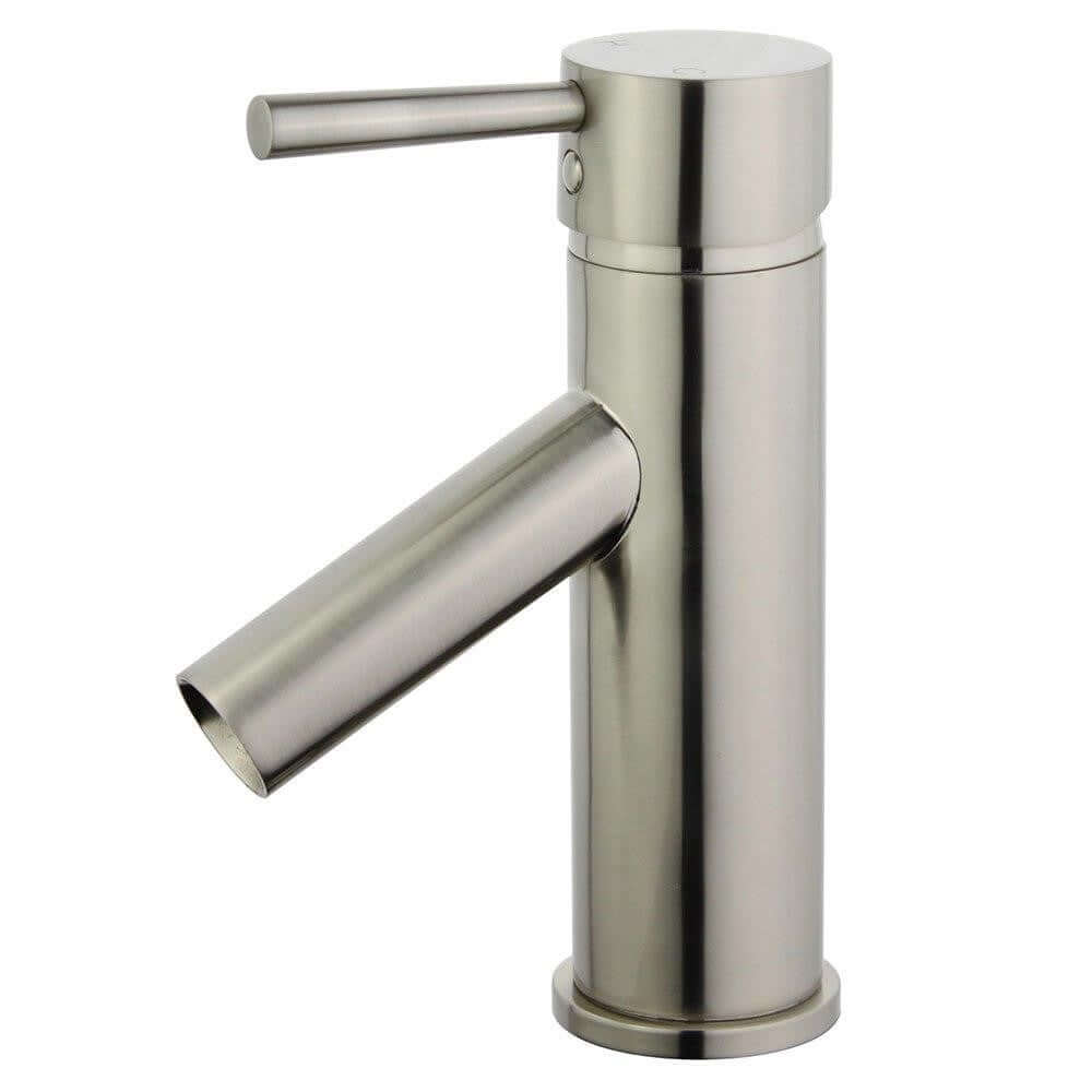 Malaga Single Handle Bathroom Vanity Faucet in Brushed Nickel - 10198-BN-W