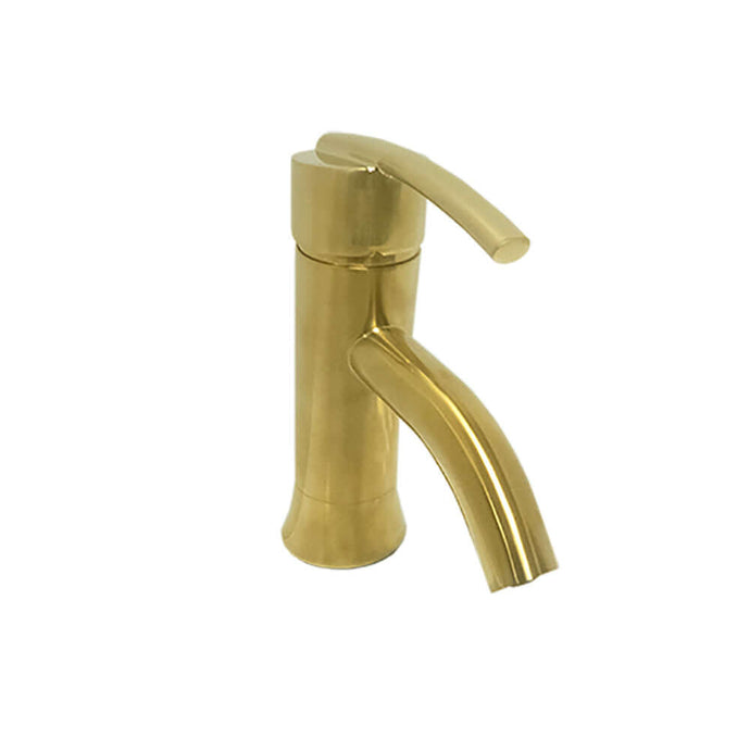 Refina Single Handle Bathroom Vanity Faucet in Gold - 10198N1-GD-WO