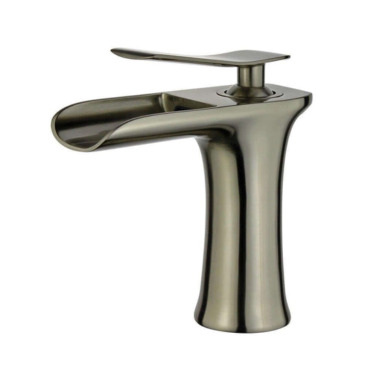 Logrono Single Handle Bathroom Vanity Faucet in Brushed Nickel - 12119B1-BN-W