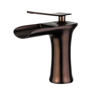 Logrono Single Handle Bathroom Vanity Faucet in Oil Rubbed Bronze - 12119B1-ORB-W