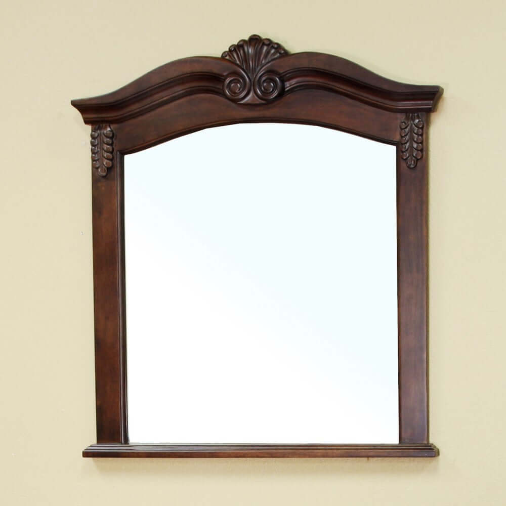 Solid wood frame mirror-walnut - 202016A-MIRROR