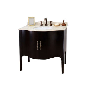36.6 in Single sink vanity-wood-espresso - 203037-ES