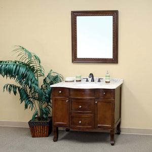 38.2 in Single sink vanity-wood-walnut - 203045