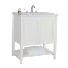 Load image into Gallery viewer, 31 in Single sink vanity-wood-white quartz - 203054A-WH