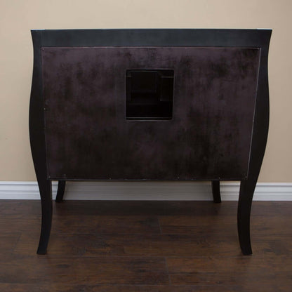 35.4 in Single sink vanity-wood-black - 203057B