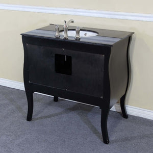 35.4 in Single sink vanity-wood-black - 203057B