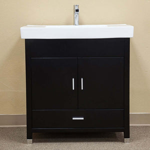 31.5 in Single sink vanity-wood-black - 203107-S