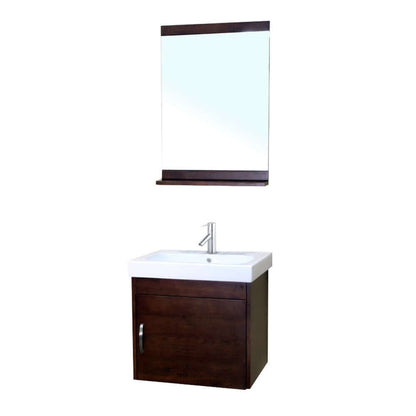 48.8 in Double wall mount style sink vanity-wood- walnut - 203136-D