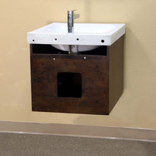 Load image into Gallery viewer, 48.8 in Double wall mount style sink vanity-wood- walnut - 203136-D