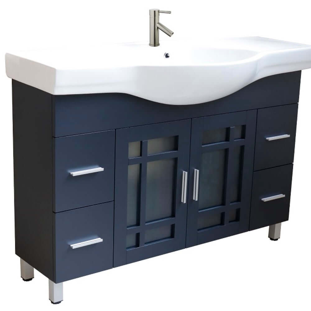 48 in Single sink vanity-wood-dark gray - 203138-DG