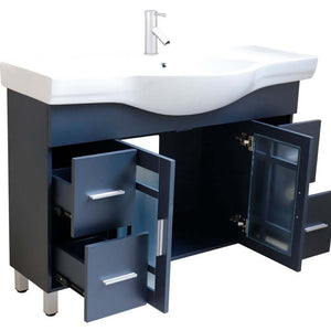 48 in Single sink vanity-wood-dark gray - 203138-DG