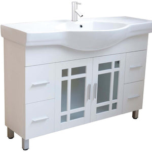 48 in Single sink vanity-wood-white - 203138-WH