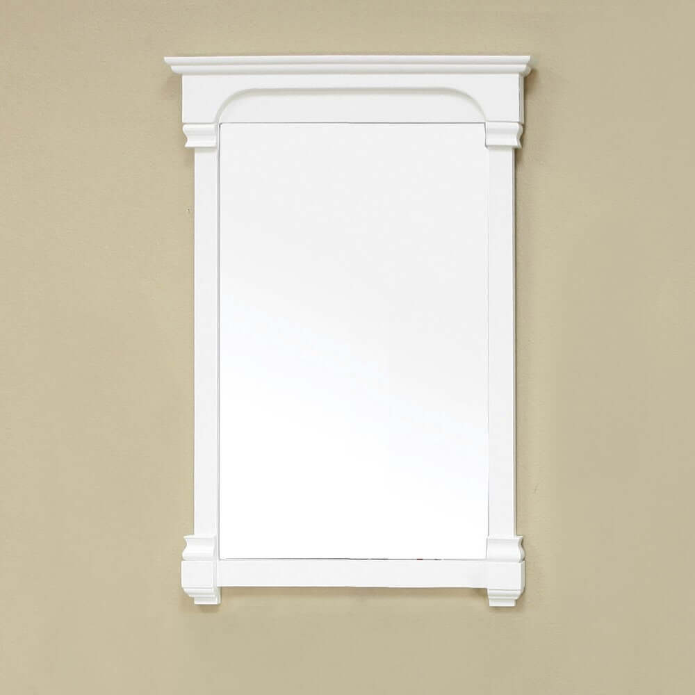 24 in Solid wood frame mirror - 205024-MIRROR-WH