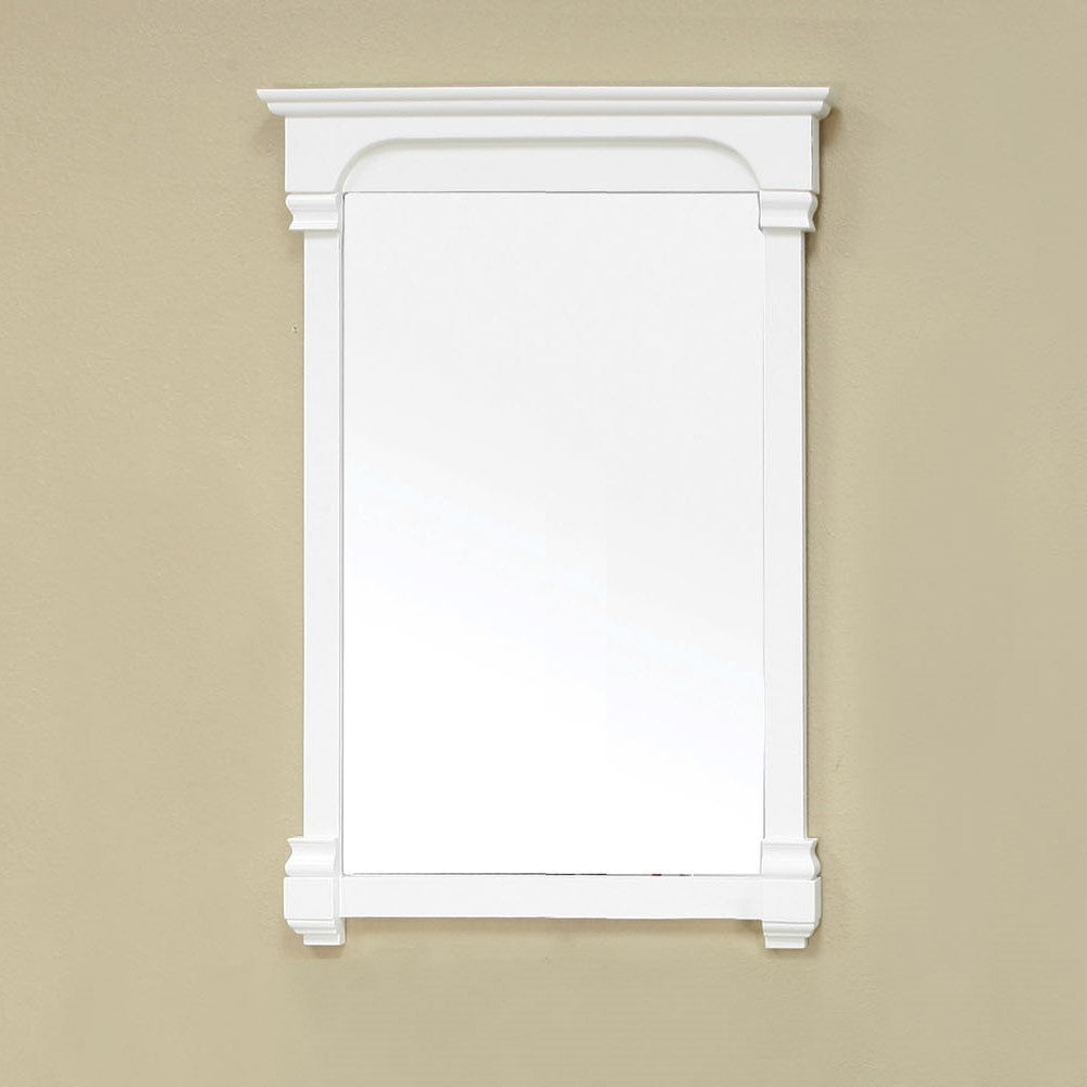 24 in Solid wood frame mirror - 205024-MIRROR-WH