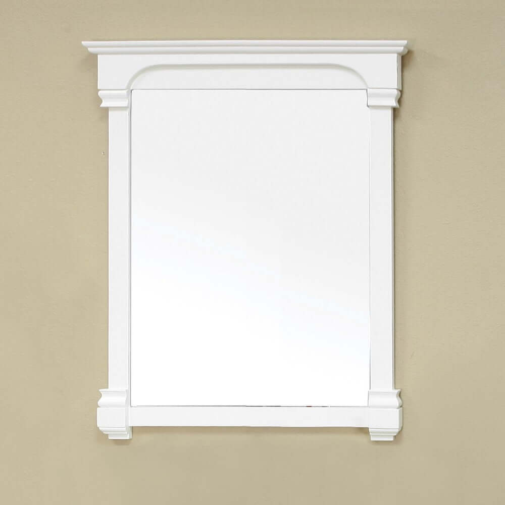 36 in Solid wood frame mirror-cream white - 205042-MIRROR-CR