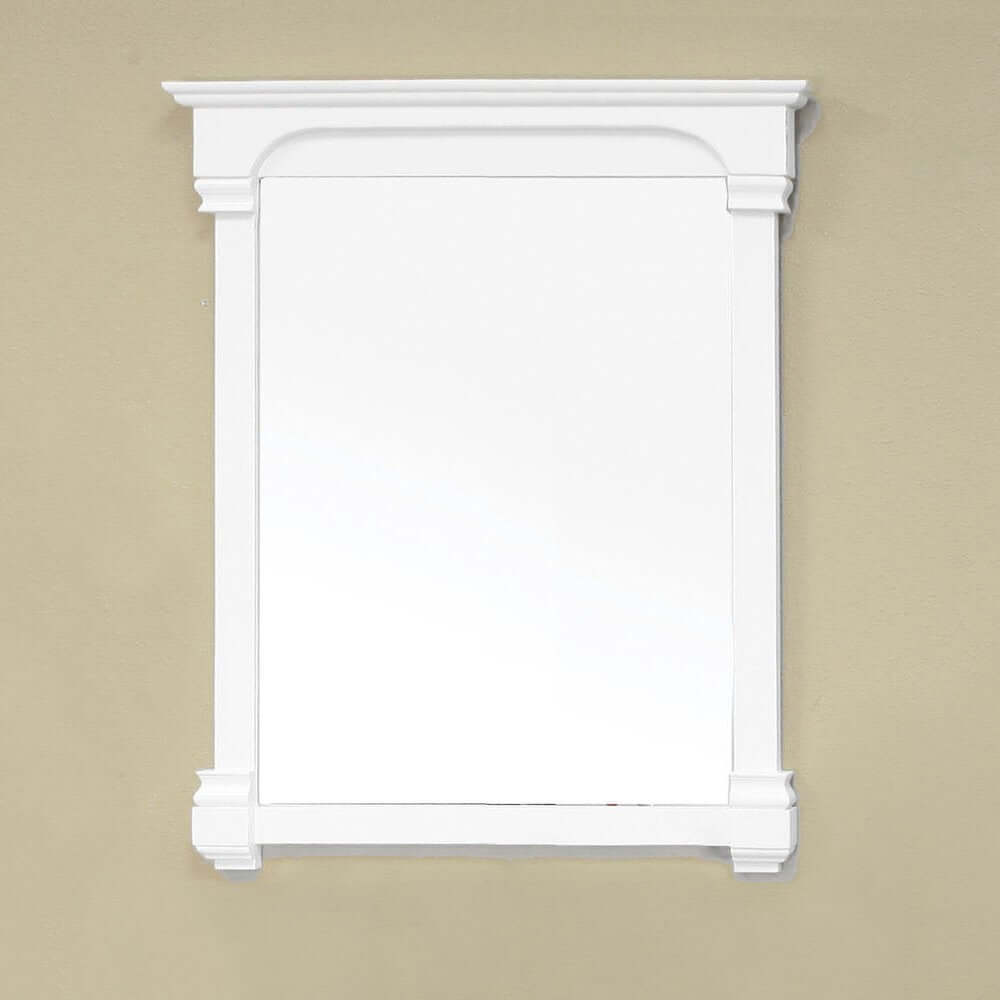 36 in Solid wood frame mirror-white - 205042-MIRROR-WH