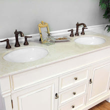 Load image into Gallery viewer, 60 in Double sink vanity-wood-cream white - 205060-D-CR